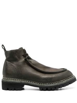 Guidi lace-up leather boots - Green