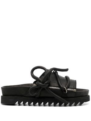 Guidi lace-up leather sandals - BLKT