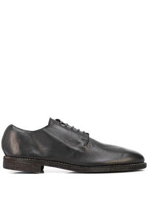 Guidi lace-up leather shoes - Black