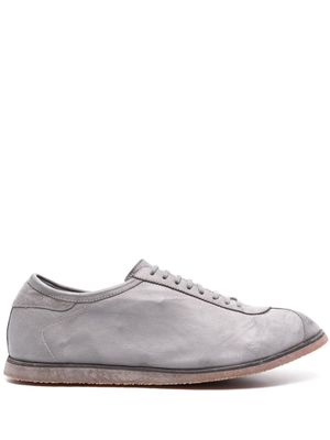 Guidi lace-up leather snekears - Grey