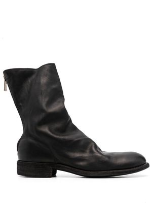 Guidi leather ankle boots - Black