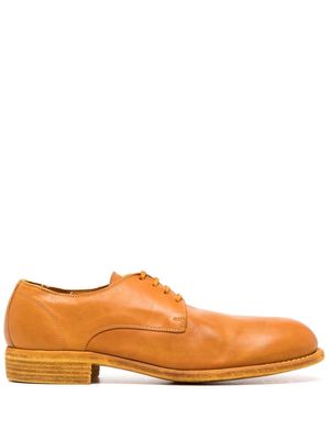 Guidi leather Derby shoes - Orange