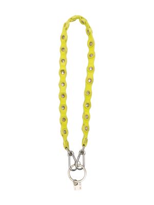 Guidi Leather Keychain - Yellow