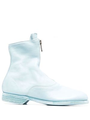 Guidi leather zipped boots - Blue