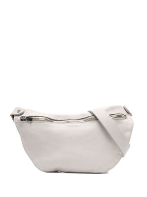 Guidi small leather belt bag - Grey