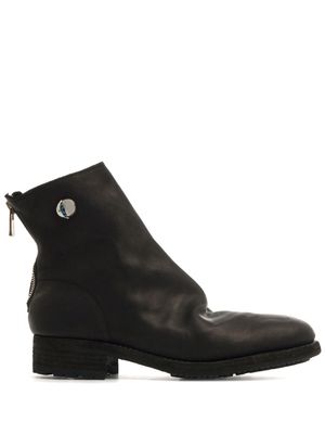 Guidi zip ankle boots - Black