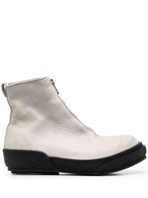 Guidi zip-up leather boots - Grey