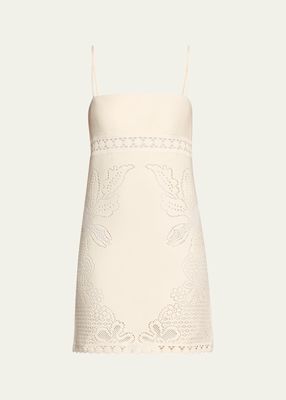 Guipure Lace Mini Dress