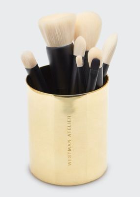 Guld Kuppen Makeup Brush Holder Cup - Gold