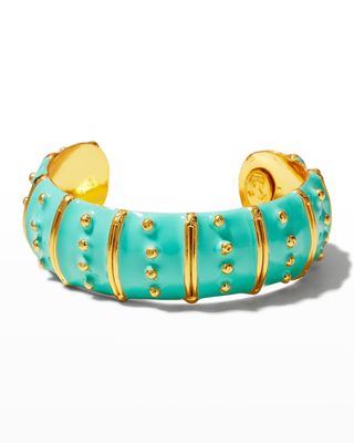 Gypset Gold-Turquoise Cuff Bracelet