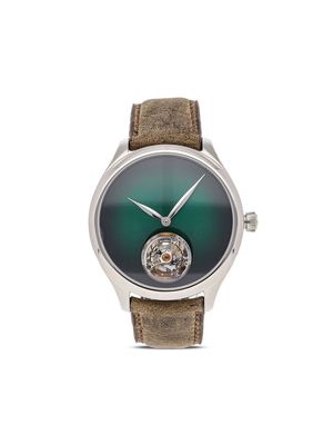 H. Moser & Cie 2019 pre-owned Endeavour Tourbillon Limited Edition 42mm - Green