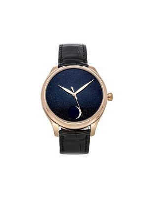 H. Moser & Cie 2021 pre-owned Endeavour Perpetual Moon Limited Edition 42m - Blue