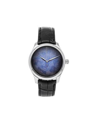 H. Moser & Cie 2022 pre-owned Endeavour Centre Seconds Limited Edition 40mm - Blue