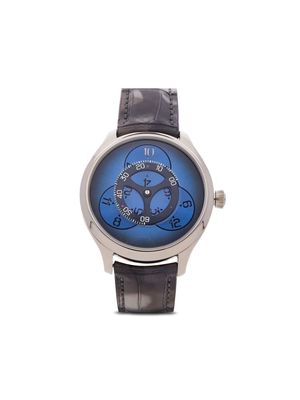 H. Moser & Cie pre-owned Endeavour Flying Hours Limited Edition 42mm - Blue