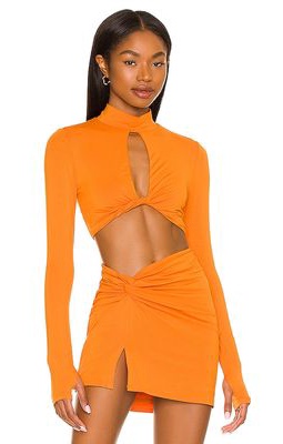 h:ours Akira Top in Tangerine
