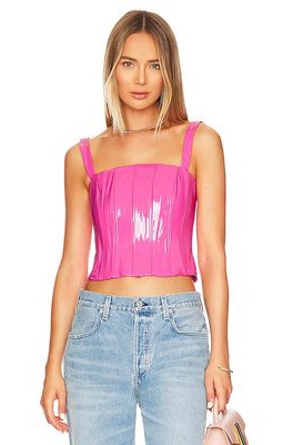 h:ours Ember Corset Top in Pink
