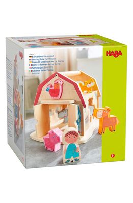 HABA Farmhouse Sorting Box in Red Multi