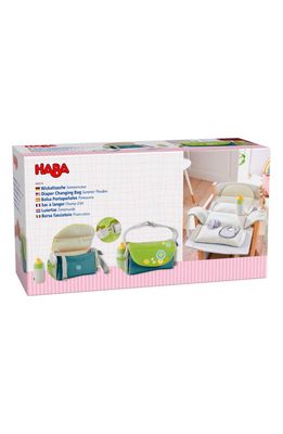 HABA Summer Meadow Diaper Bag Soft Toy in Green Multi