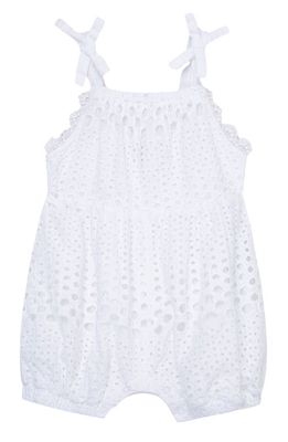 Habitual Kids Eyelet Romper in White 