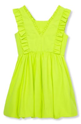 Habitual Kids Kids' Bubble Hem Dress in Lime 