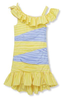 Habitual Kids Kids' Colorblock Ruffle High-Low Dress in Multi