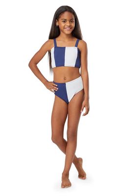 Habitual Kids Kids' Colorblock Two-Piece Swimsuit in Navy