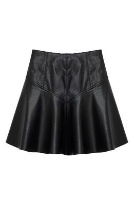 Habitual Kids Kids' Faux Leather Skirt in Black