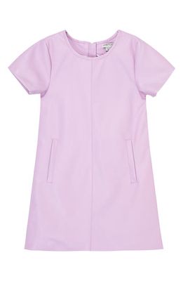 Habitual Kids Kids' Faux Leather T-Shirt Dress in Lavender