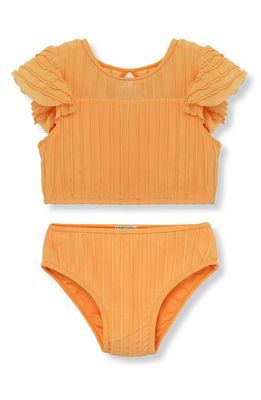 Habitual Kids Kids' Flouncie Two-Piece Swimsuit in Orange