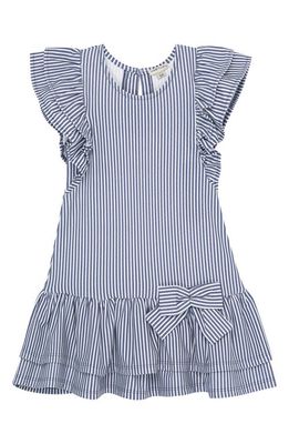 Habitual Kids Kids' Flutter Sleeve Stripe A-Line Dress