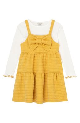 Habitual Kids Kids' Long Sleeve Shirt & Dress Set in Mustard