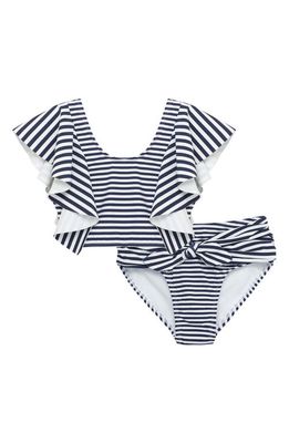 Habitual Kids Kids' Malibu Stripe Two-Piece Swimsuit in Blue
