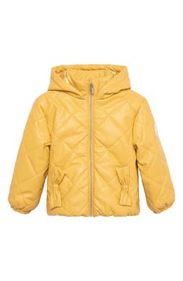 Habitual Kids Kids' Quilted Hooded Jacket in Mustard