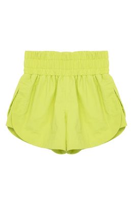 Habitual Kids' Smocked Waist Shorts in Lime