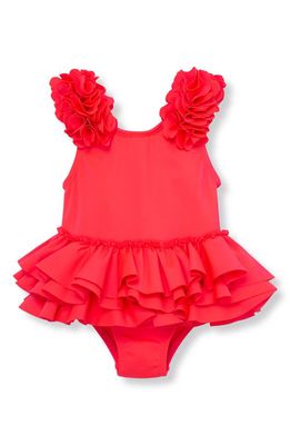 Habitual Tiered Tulle Cover-Up Dress in Pink