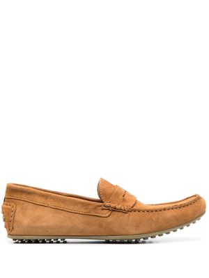Hackett classic suede loafers - Brown