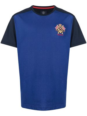 Hackett colour-block short-sleeve T-shirt - Blue