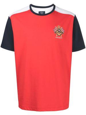Hackett colour-block short-sleeve T-shirt - Red