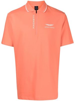 Hackett embroidered-logo polo shirt - Pink