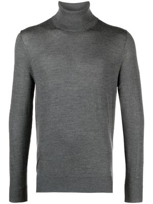 Hackett fine-knit roll-neck jumper - Grey