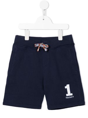 Hackett Kids logo-embroidered shorts - Blue