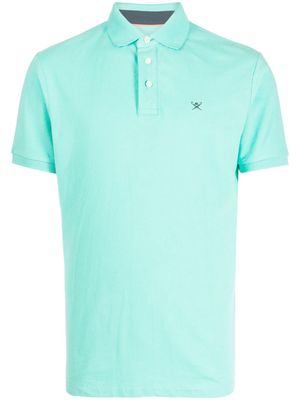 Hackett logo-embroidered cotton polo shirt - Green