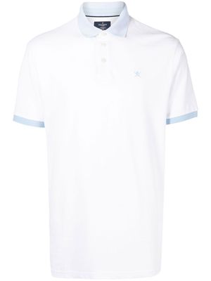 Hackett logo-embroidered polo shirt - White