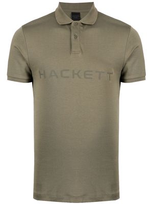 Hackett logo-print cotton polo shirt - Green