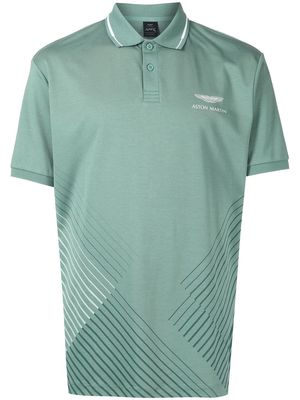 Hackett logo-print polo shirt - Green