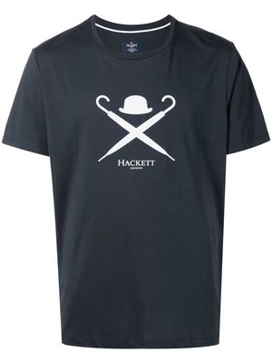 Hackett logo-print short-sleeve T-shirt - Blue