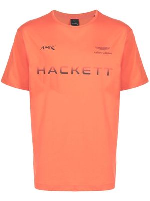 Hackett logo-print T-shirt - Orange
