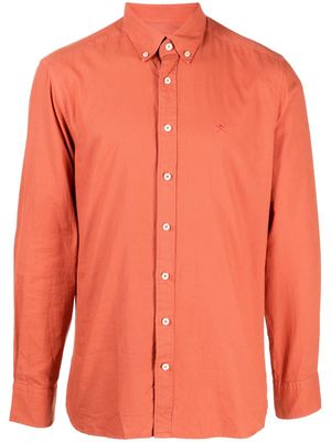 Hackett long-sleeve cotton shirt - Orange