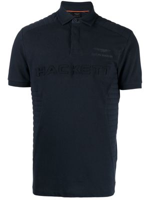 Hackett x Aston Martin cotton polo shirt - Blue