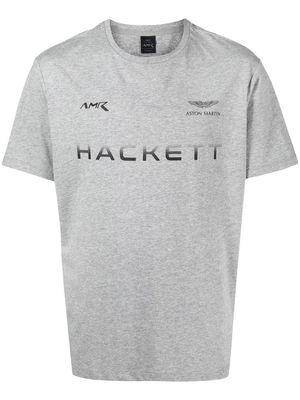 Hackett x Aston Martin logo-print T-shirt - Grey